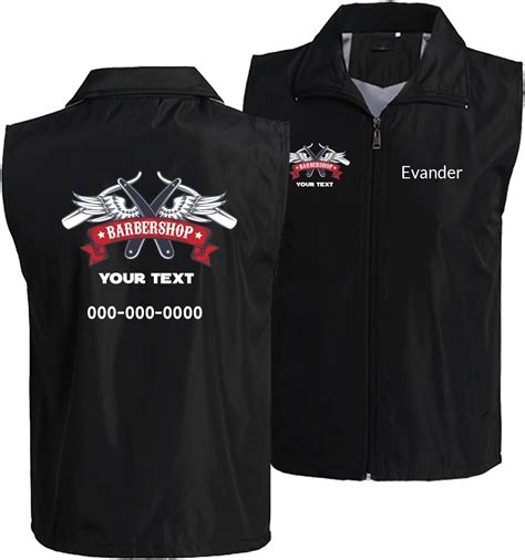 custom barber smocks personalized.